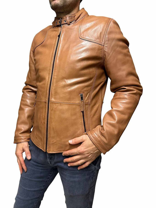 Leather Jacket Tabac Brown