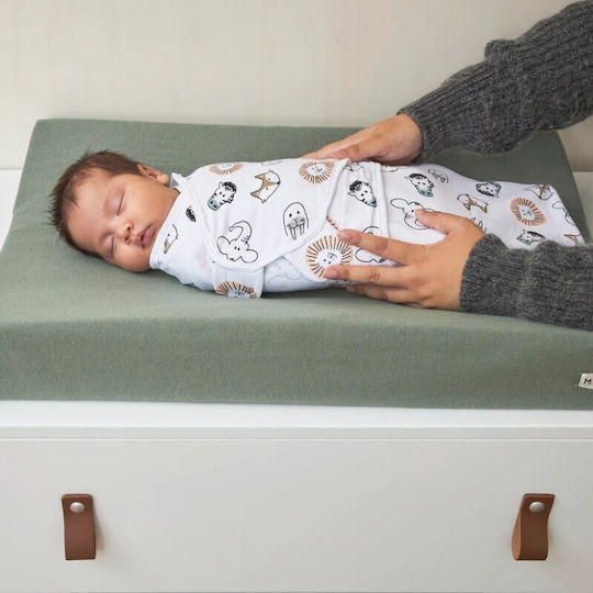 Meyco Χειμερινός Υπνόσακος Κουβέρτα Swaddle White