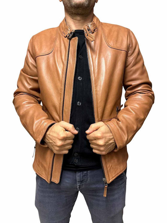 Leather Jacket Tabac Brown