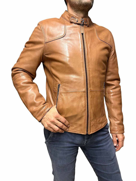 Leather Jacket Tabac Brown