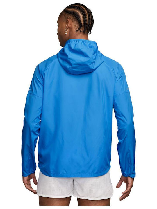 Repel Miler Athletic Jacket Waterproof Blue