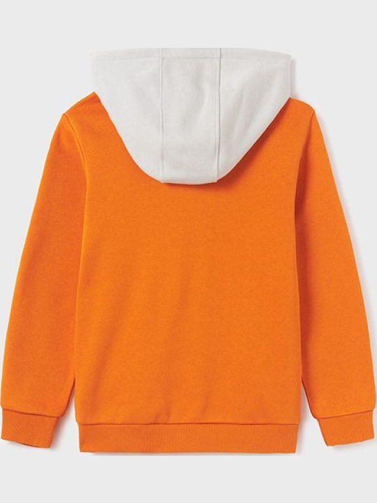 Kids Sweatshirt with Hood and Pockets Orange