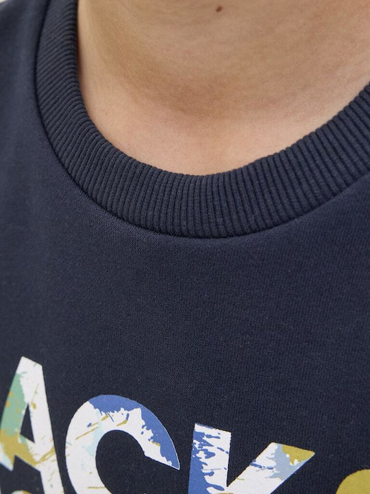 Kids Sweatshirt Blue Color Splash