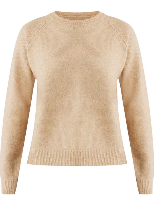 Women's Blouse Long Sleeve Beige