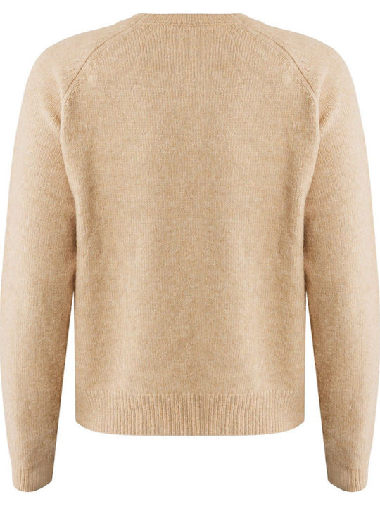 Women's Blouse Long Sleeve Beige