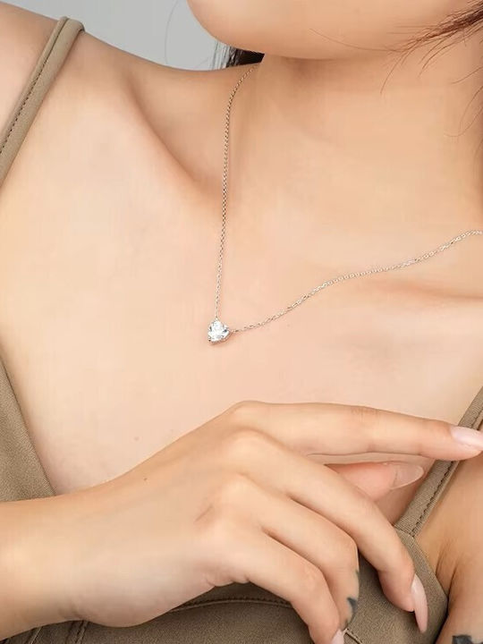 By Queen Jewelry Set S925 Moissanite Heart Shape