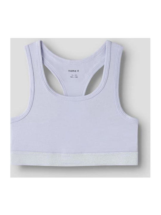 Name It Set of Kids' Bralettes Purple Heather 2pcs