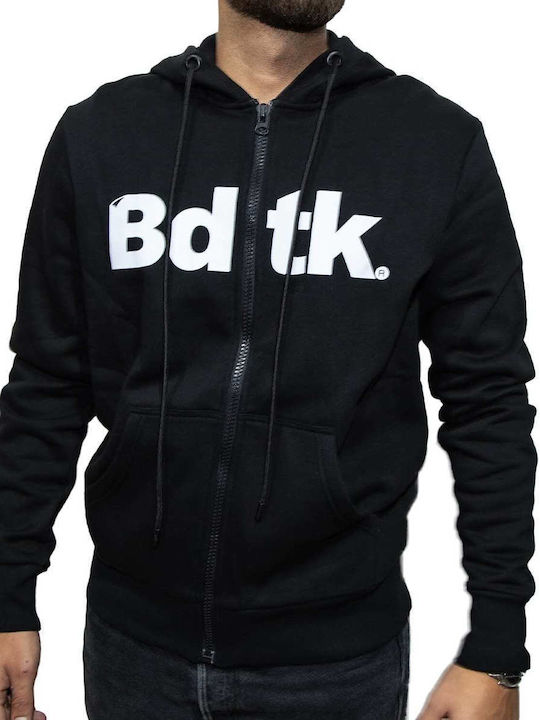 Black Hooded Cardigan