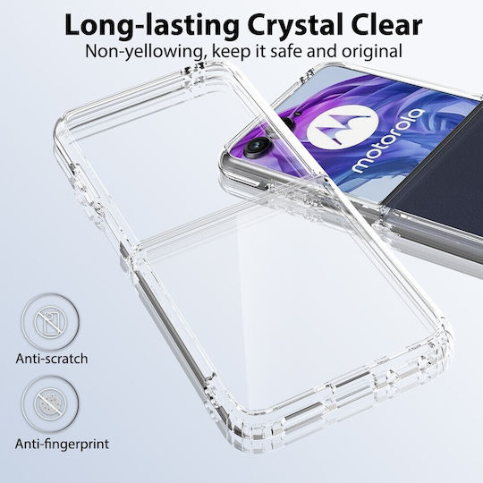 Motorola Umschlag Rückseite Silikon Transparent (Motorola Razr 50 Ultra 5G)