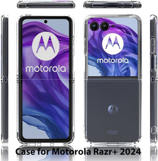 Motorola Umschlag Rückseite Silikon Transparent (Motorola Razr 50 Ultra 5G)