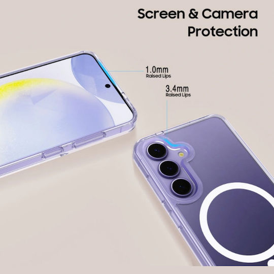 Flexair Hybrid Back Cover Silicone / Plastic Transparent (Galaxy S25 FE)