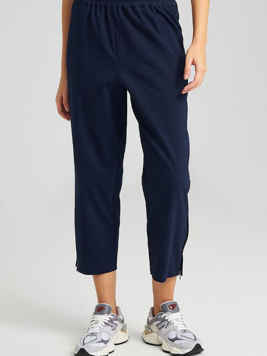 Zoya Women's Fabric Trousers Blue