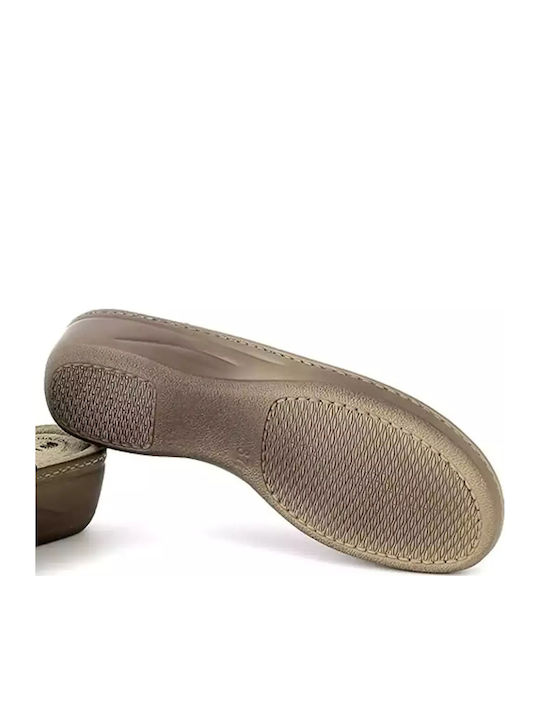 Anatomical Leather Women's Slippers Blue