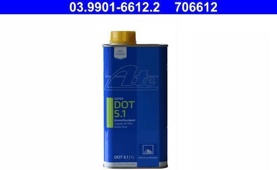 Ate Dot5.1 Brake Fluid 1l Dry 265°c Wet 180°c Viscosity 750mm²/sec Change Every 3 Years