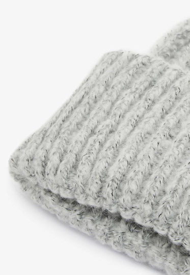 Beanie Unisex Beanie Gestrickt in Gray Farbe