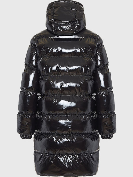 Lungă Jachetă de femei Puffer Negru