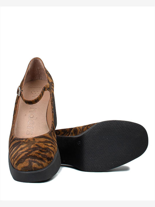 Pantofi cu toc Animal Print