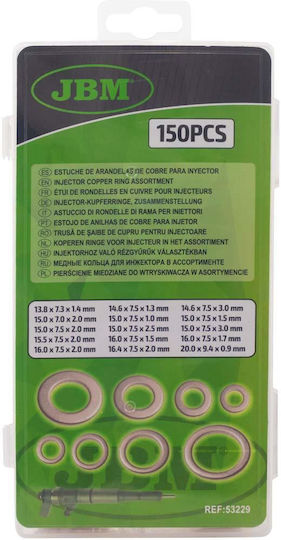 150pc Copper Injector Seal Set Jbm