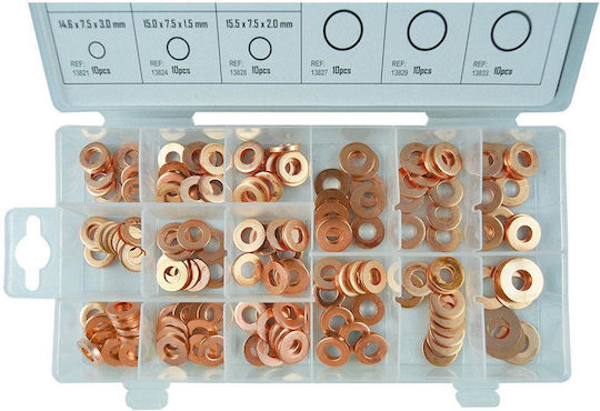 150pc Copper Injector Seal Set Jbm