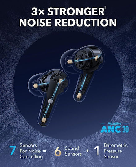 Soundcore by Anker Liberty 4 Pro In-ear Bluetooth Handsfree Earphones with Sweat Resistance and Charging Case Black Matte