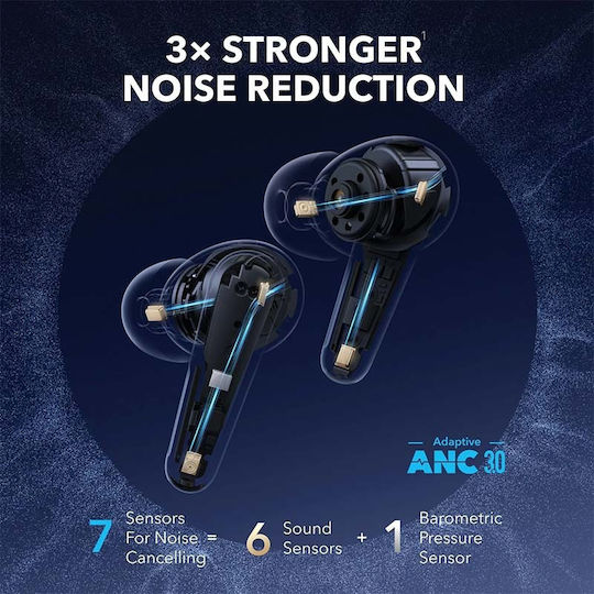 Soundcore by Anker Liberty 4 Pro In-ear Bluetooth Handsfree Earphones with Sweat Resistance and Charging Case Black Matte