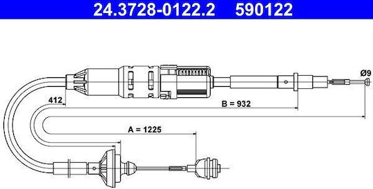 Съединителен кабел Vw Transporter IV Bus 70xb 70xc 7db 7dw 7dk Ate 24372801222