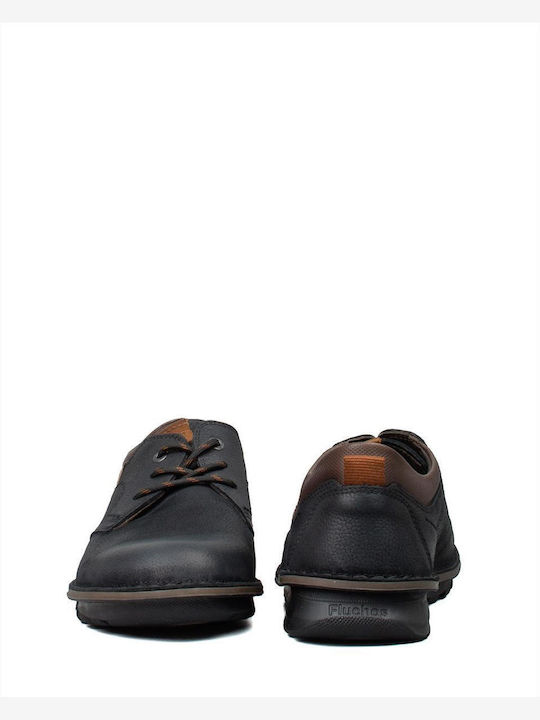 Leder Herren Freizeitschuhe Schwarz
