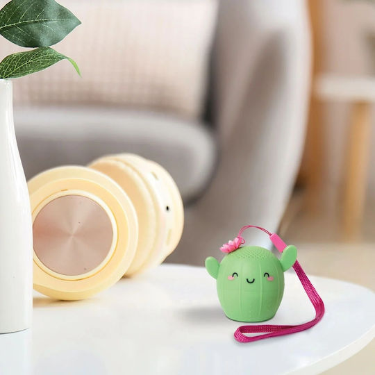 Legami Milano Pump Up The Volume Bluetooth Speaker 3W with Battery Life up to 3 hours Cactus