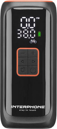 Interphone Τρόμπα Αυτοκινήτου Smart Air Pump Επαναφορτιζόμενη με Μπαταρία 12V