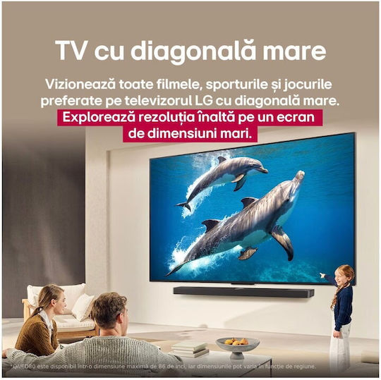 LG Smart Television 50" 4K UHD QNED QNED80A HDR (2025)
