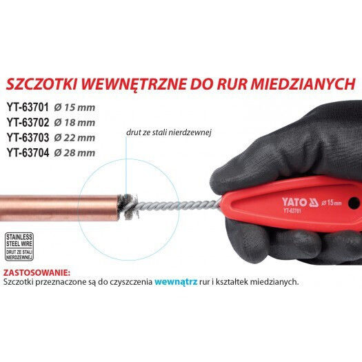 Yato Bürste Reinigung Auto 18mm