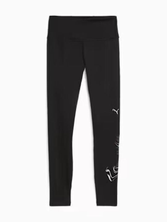 High Waist Training Women's Long Black Leggings