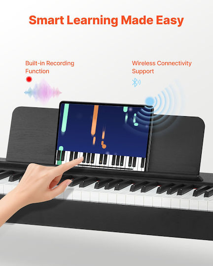 Vevor Electric Stage Piano QPZBZSZCGQ88SVGUC001V2 with 88 Weighted Keys