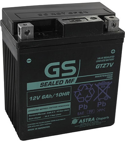 GS ГЕЛ Мотоциклетна батерия YTZ7V с капацитет 6Ах