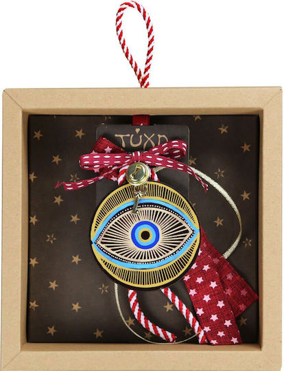 Kalliopi Silver Hanging Wooden New Year's Lucky Charm
