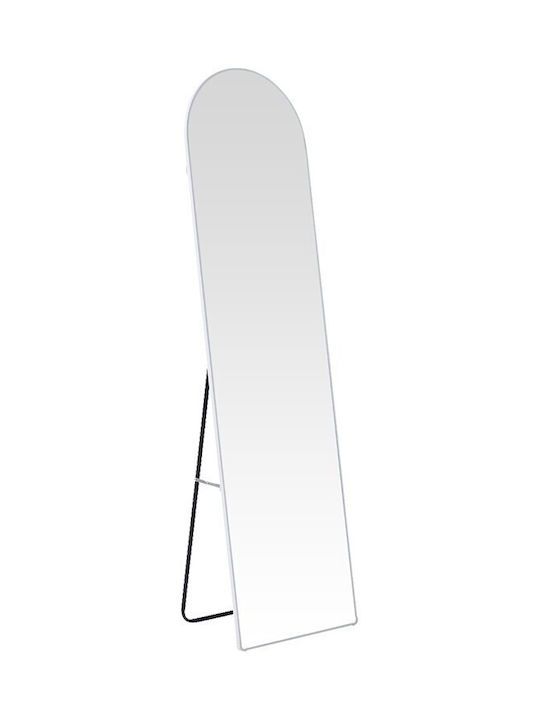 Plaza Wandspiegel Ganzkörper mit Weiß Metallisch Rahmen 150x40cm 1Stück