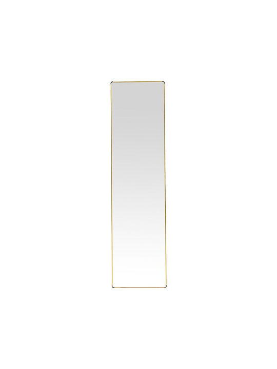 Pakketo Moira Floor Mirror With Gold Metal Frame 150x40cm