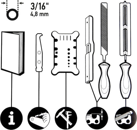Chainsaw Chain Sharpening Set 4.5mm Oregon