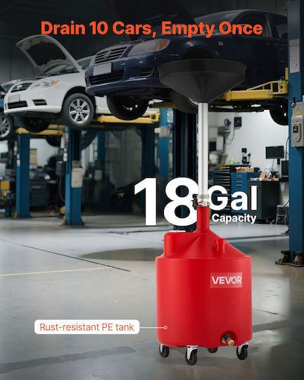 Vevor Manual Oil Can with 68 Liter Capacity