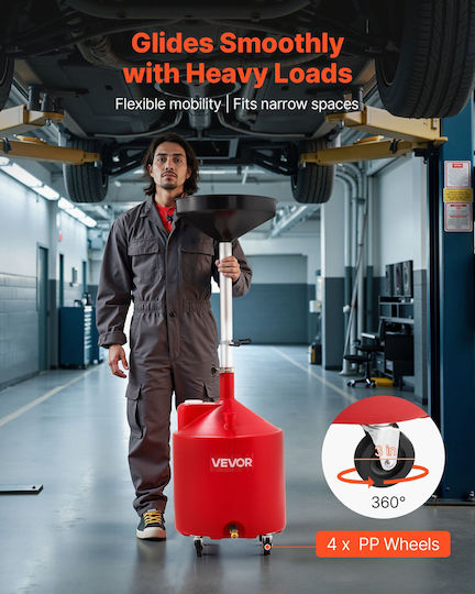 Vevor Manual Oil Can with 68 Liter Capacity