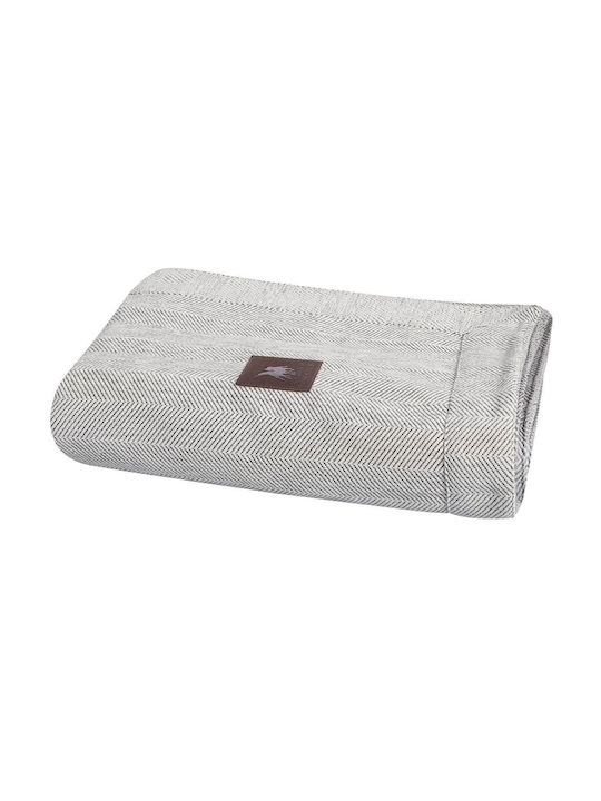 Das Home Essential 3946 Ριχτάρι Διθέσιου Καναπέ Chenille 180x250εκ. White