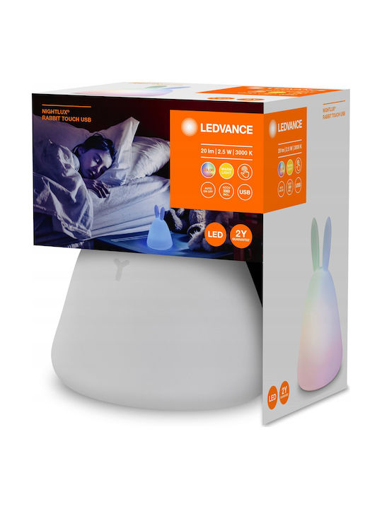 Ledvance Φωτάκι Νυκτός LED USB Γκρι