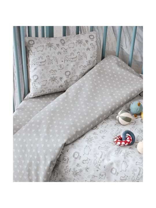 Kentia Baby Duvet Cover Set With Pillowcase Cungo Multicolour 100x140cm
