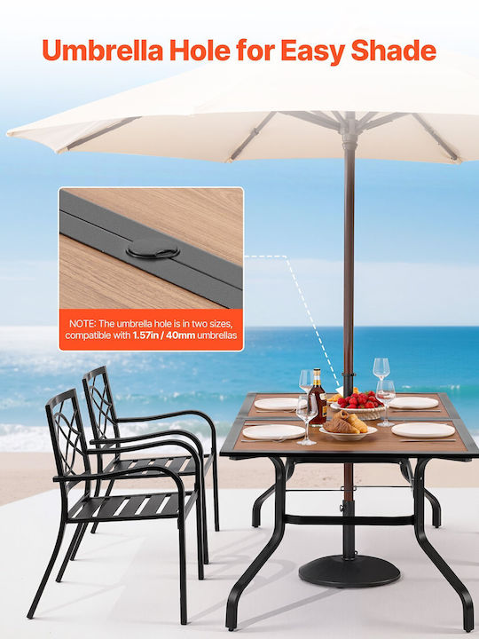 Wooden Masa CAFE 150x96cm