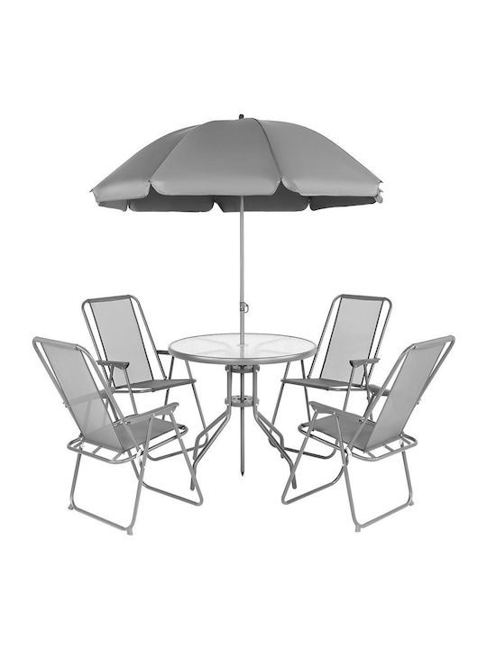 Kinder Tischset mit Stühlen Gray Saska Garden