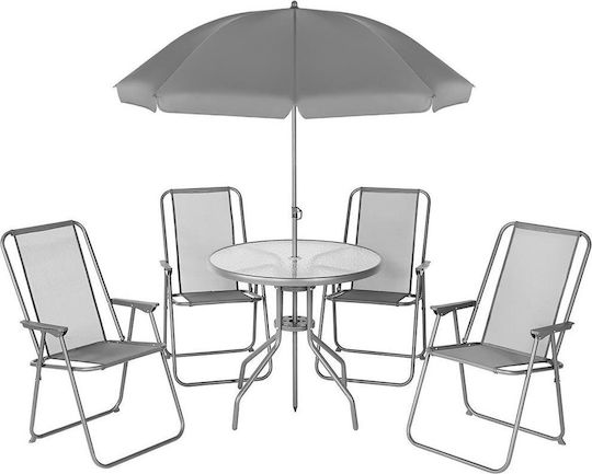 Kinder Tischset mit Stühlen Gray Saska Garden