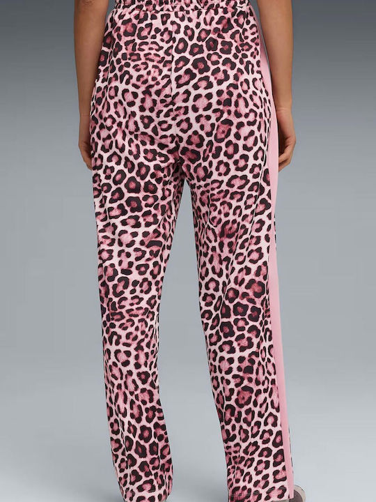 All-over Print Sweatpants Poised Pink/ruby Shimmer