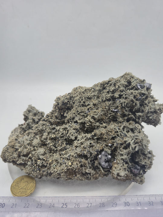 Raw Sample of Galena Chalcopyrite Pyrite Quartz Points – Natural Stones
