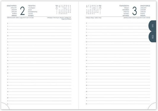 Daily Diary 2026 14x21cm Handy 52 Red