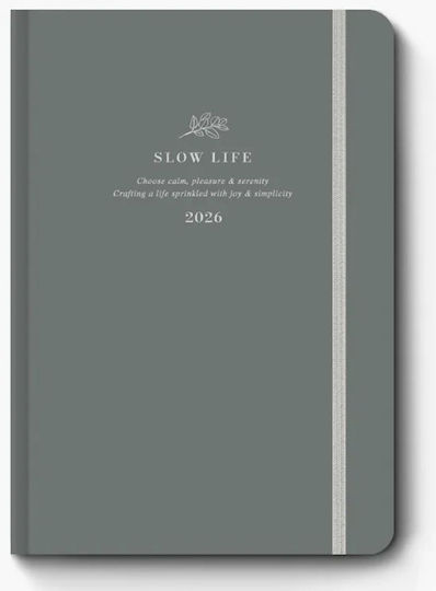 Adbook Ημερολογιο Ημερησιο 17χ25 Slow Life 16 Charcoal 2026